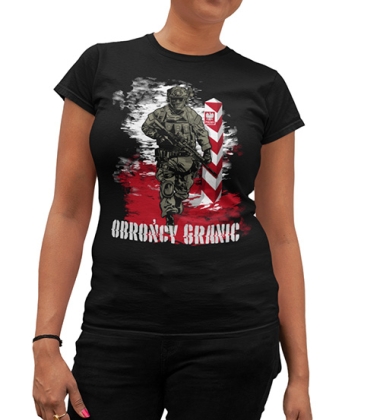 KOSZULKA DAMSKA PATRIOTYCZNI OBROŃCY GRANIC